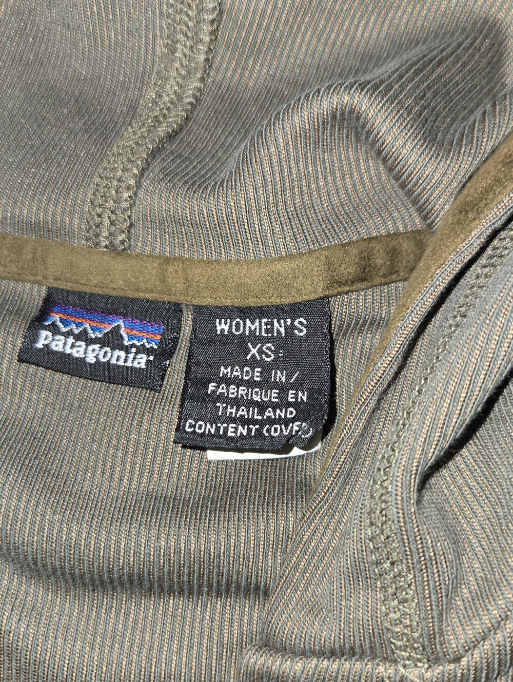 Patagonia Women's  Olive Hooded Zip Jacket - Picture 2 of 8